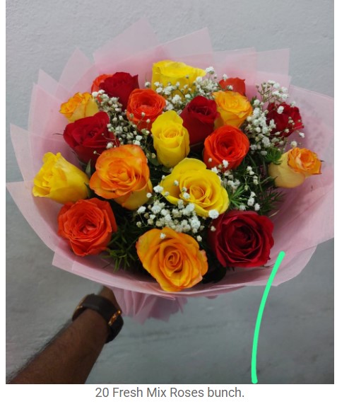 25 mix roses bouquet